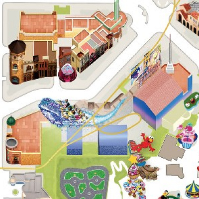 セサミストリート 4-D ムービーマジックの場所