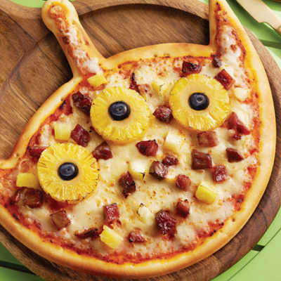 上海ディズニートイストーリーランド：リトルグリーンメンのピザ