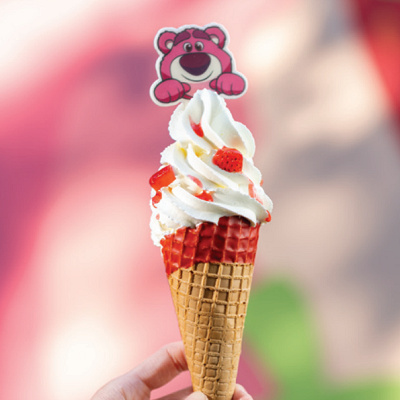 上海ディズニートイストーリーランド：ロッツォのバニラアイス