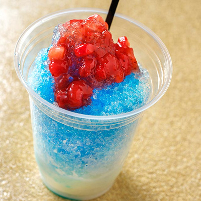 シェイブアイス（ラッシー＆ストロベリー）