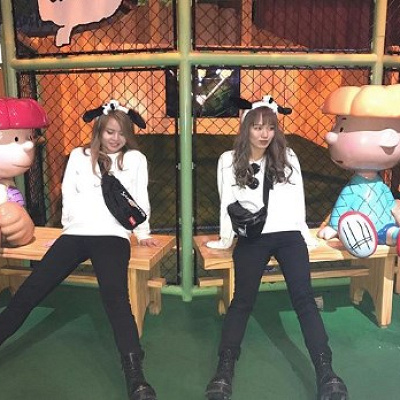 シンプルスヌーピーコーデ