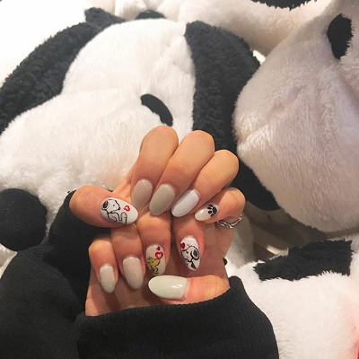ハートがキュンキュンしちゃう♡スヌーピーネイル