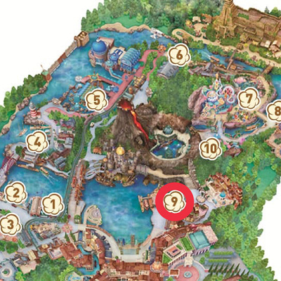 ソアリン：ファンタスティック・フライト前のワゴンの場所