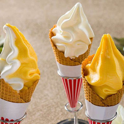 ソフトクリーム（アップルマンゴー／ミルク／ミックス）