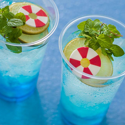 スパークリングドリンク（ライム&ミント）（2022年夏ディズニーランド「SUISUI SUMMER」メニュー）