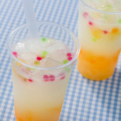 スパークリングオレンジゼリードリンク