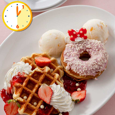 スペシャルデザートプレート（ワッフル＆ドーナツ）
