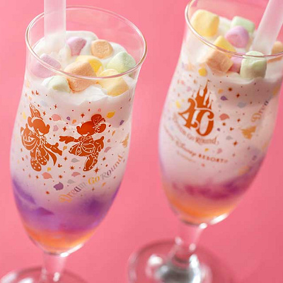 スペシャルソフトドリンク （乳酸菌飲料、エルダーフラワーシロップ、バタフライピーゼリー、ヨーグルト）