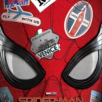 『スパイダーマン：ファーフロムホームの海外版ポスター』