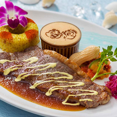 ステーキプレート（2022年夏ディズニーランド「SUISUI SUMMER」メニュー）