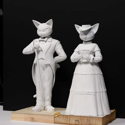 バロンとルイーゼの検討模型