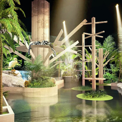 DMMかりゆし水族館の亜熱帯気候エリア