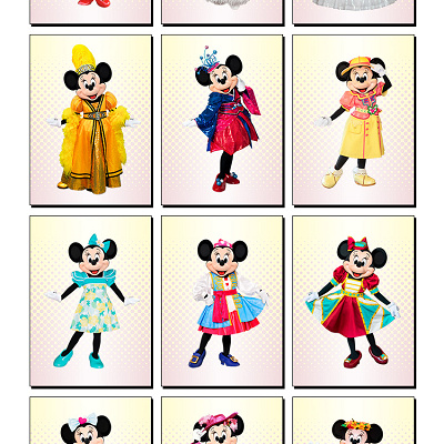 歴代のコスチューム