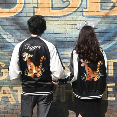 スカジャンコーデ