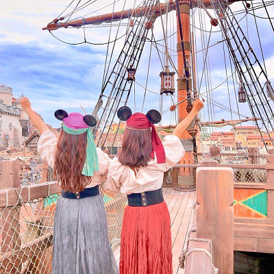 夏のディズニーコーデ