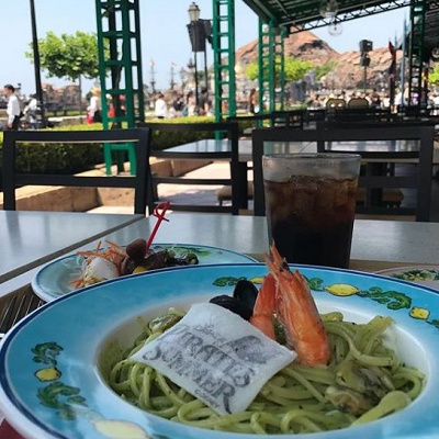 カフェ・ポルトフィーノのテラス席