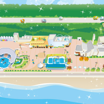 直営駐車場はメインゲートすぐ手前