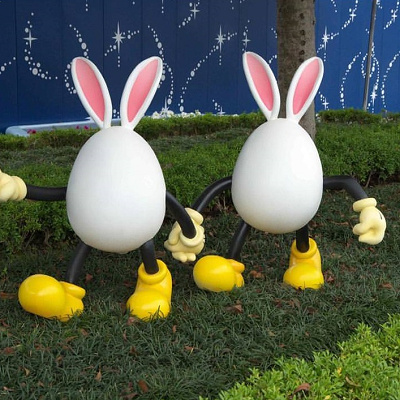 パーク内はエッグがいっぱい！