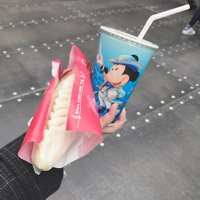 お酒との相性もばっちりなスモークチキンギョウザドッグはディズニーシーでは外せない食べ歩きフード