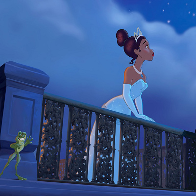 ドレスを着たティアナ