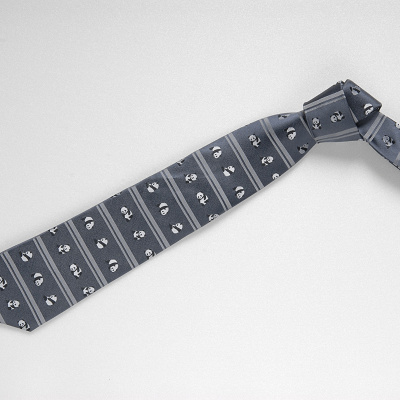 ネクタイ　パンダボーダー