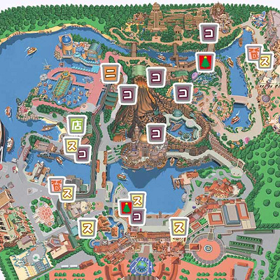 東京ディズニーシードリンクマップ