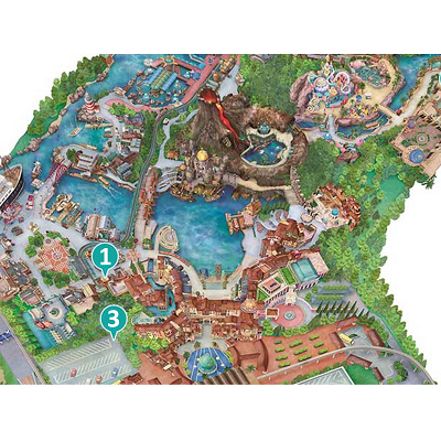 東京ディズニーシーの喫煙所マップ