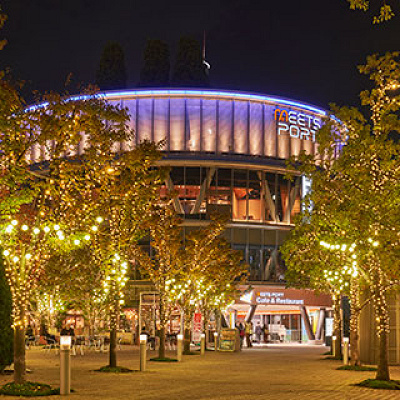 東京ドームとイルミネーション