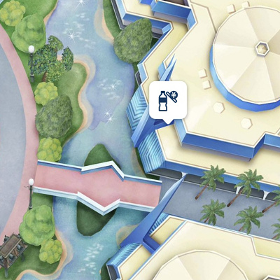 トゥモローランドの自動販売機の場所