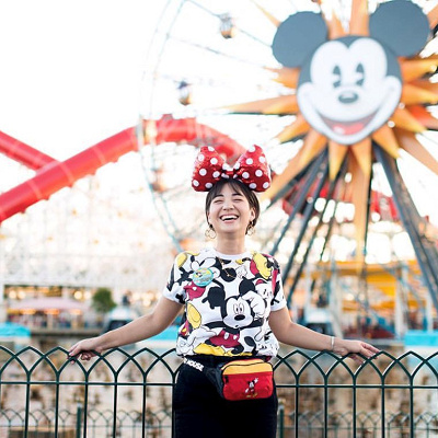 総柄Tシャツコーデ