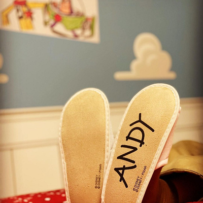 トイ・ストーリーホテルのスリッパ