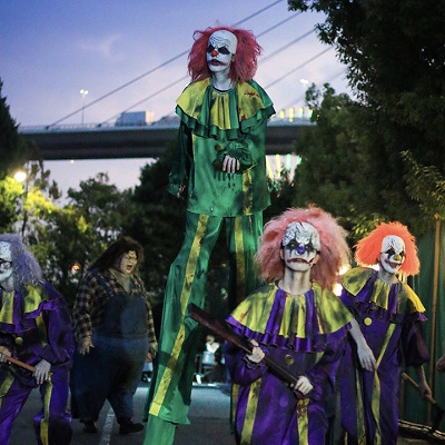 ユニバのハロウィーンのピエロ