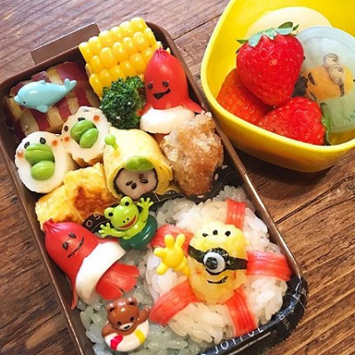 個性派ミニオン弁当
