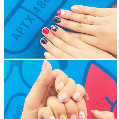 ユニバーサルクールジャパン／名探偵コナンネイル(上）、セーラームーン×名探偵コナンネイル（下）