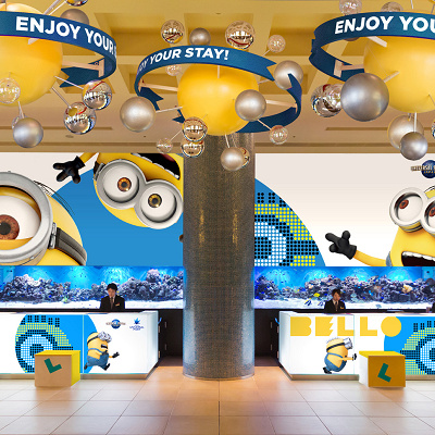 ホテルのフロントからUSJ気分！