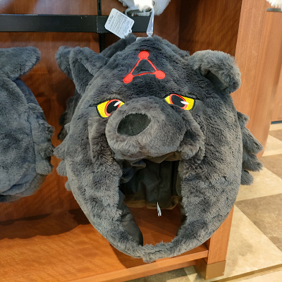 USJ×呪術廻戦コラボグッズ：ぬいぐるみハット（玉犬／黒）