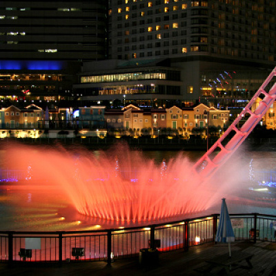 豪快な水しぶきが上がる「バニッシュ！」