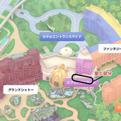 ローズコートサイドからのビュー