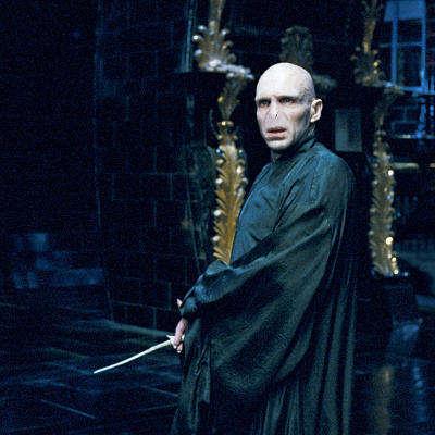 ダンブルドアと戦うヴォルデモート