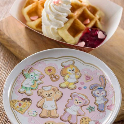 ワッフル スーベニアプレート付き