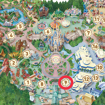 スウィートハート・カフェ前のワゴンの場所