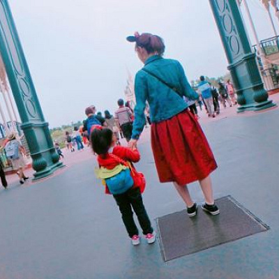 ほんわかする親子コーデ