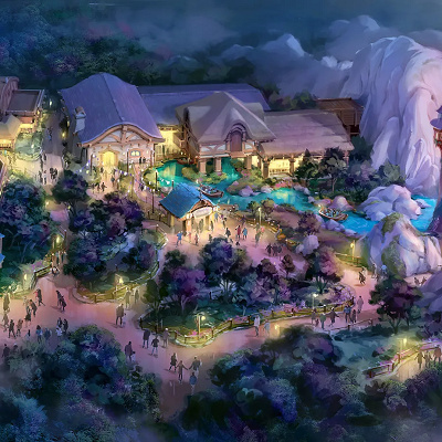 夜のラプンツェルの森（イメージ）