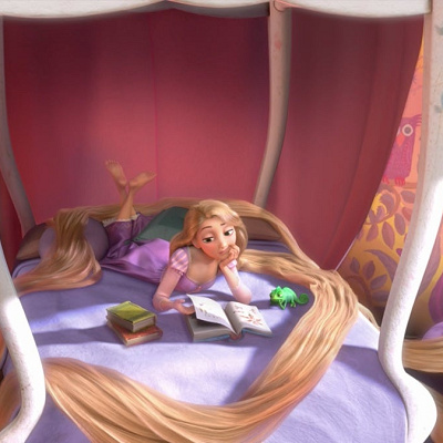 ラプンツェルが塔の中でやっていないことはどれ？