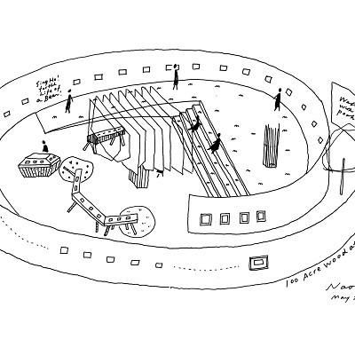 「クマのプーさん」展 展示プランのスケッチ