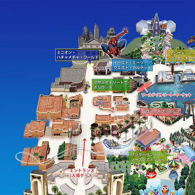 ワールド・ストリート・フェスティバル開催場所マップ