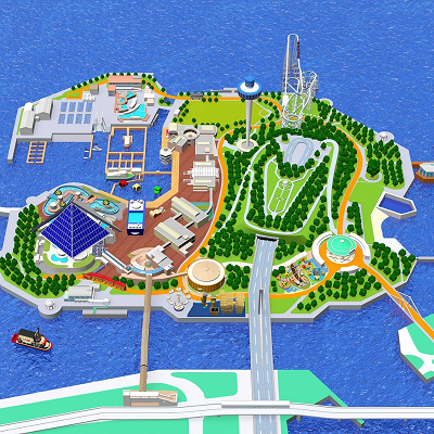 横浜・八景島シーパラダイス　島内マップ