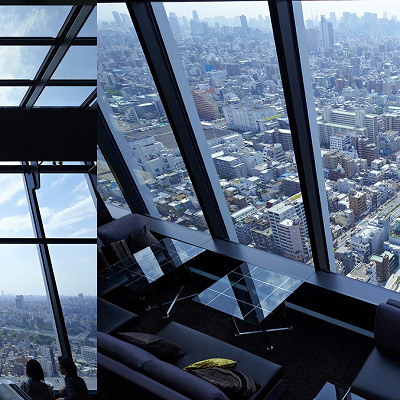 東京スカイツリーを先端まで見渡せる！