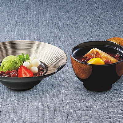 ぜんざい～抹茶アイスクリーム～（画像左側）