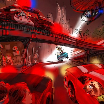 Zootopia：Hot Pursuitのコンセプトアート